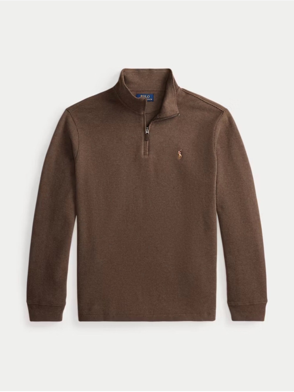 Ralph Lauren Men's Brown Half-Zip Sweater